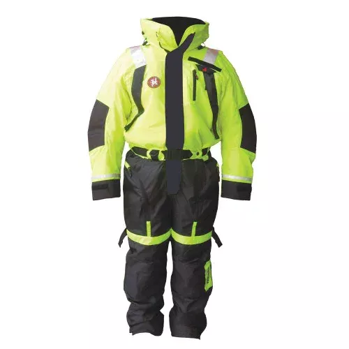 First Watch Anti-Exposure Suit – Hi-Vis Yellow/Black – XX-Large[AS-1100-HV-XXL]
